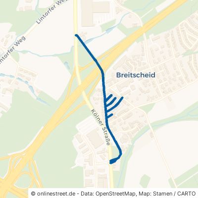 Alte Kölner Straße Ratingen Breitscheid 