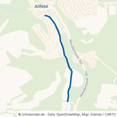 Höchstberger Straße Billigheim Allfeld 