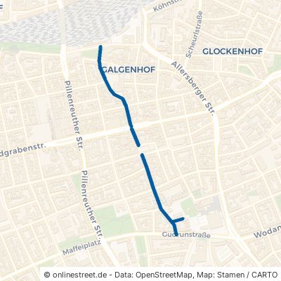 Hummelsteiner Weg Nürnberg Lichtenhof 
