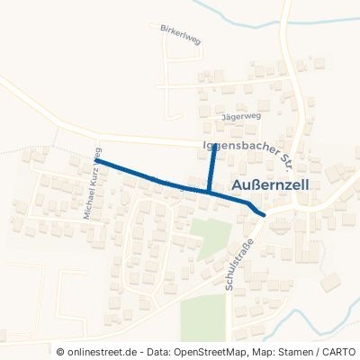 Siedlungsstraße Außernzell Allharting 