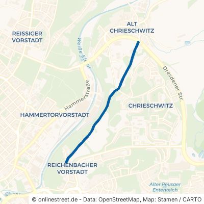 Alter Postweg Plauen Chrieschwitz 