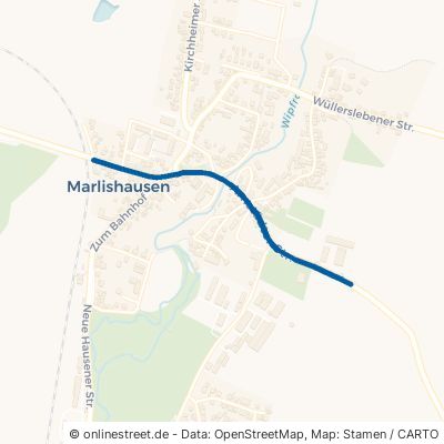 Arnstädter Straße Wipfratal Marlishausen 