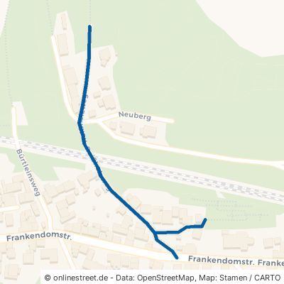 Reißholzweg Boxberg Wölchingen 