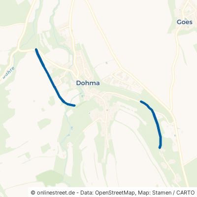 Ehemalige Bahnstrecke Pirna - Großcotta Dohma 