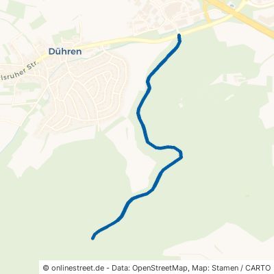 Zeisopshäldeweg Sinsheim Dühren 