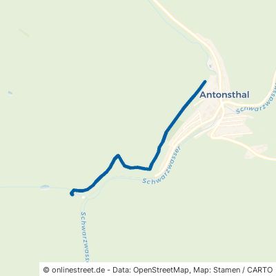 Waldgrabenweg Breitenbrunn (Erzgebirge) Antonsthal 