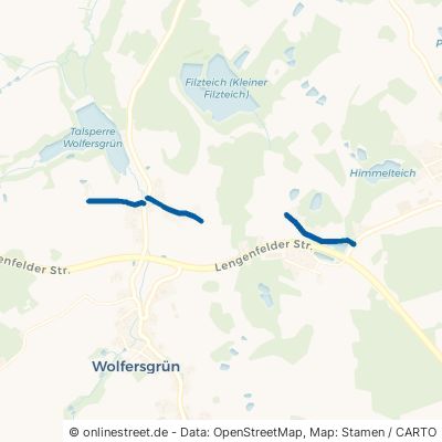 Talsperrenweg Kirchberg Wolfersgrün 