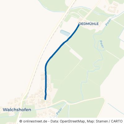 Großhausener Straße Aichach Walchshofen 