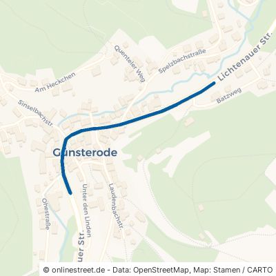 Lichtenauer Straße Melsungen Günsterode 
