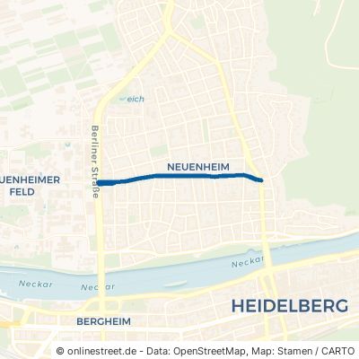 Mönchhofstraße Heidelberg Neuenheim 