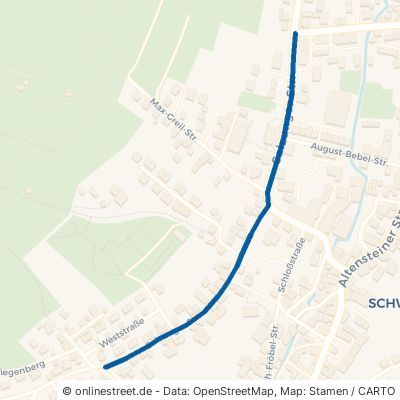 Salzunger Straße Bad Liebenstein Schweina 