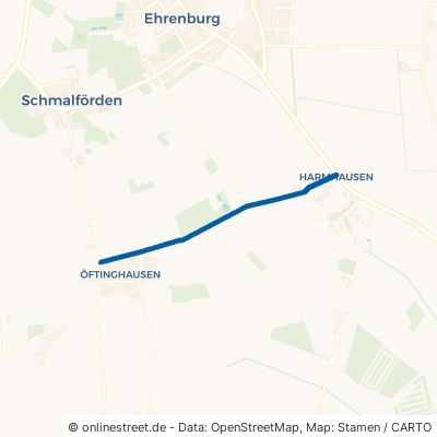 Öftinghauser Straße Ehrenburg Wesenstedt 