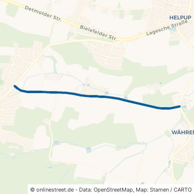 Oetenhauser Straße Oerlinghausen Währentrup 