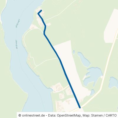 Schwarzer Weg Havelsee Briest 