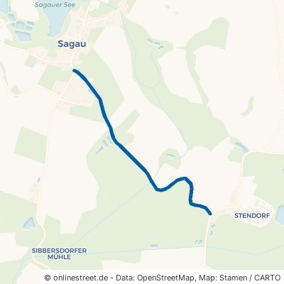 Stendorfer Weg Kasseedorf Sagau 