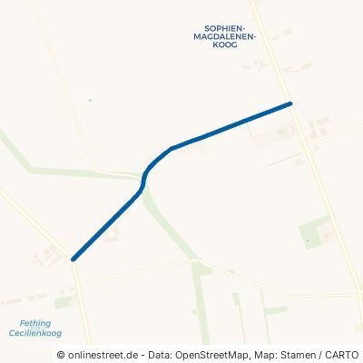 Schleusenweg Reußenköge Sophien-Magdalenen-Koog 