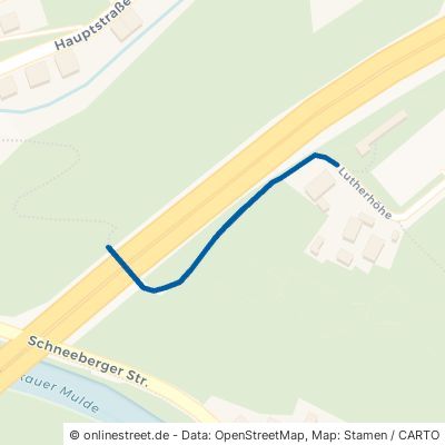 Fußweg Zur Lutherhöhe Wilkau-Haßlau Niederhaßlau 