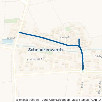 Werntalstraße Werneck Schnackenwerth 