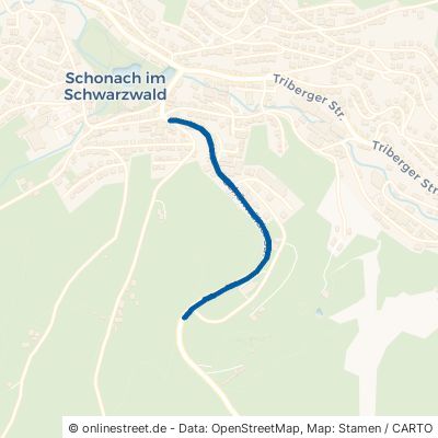 Schönwälder Straße Schonach im Schwarzwald 