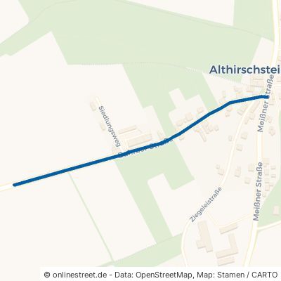 Bahraer Straße Hirschstein Althirschstein 