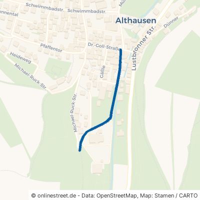 Römerstraße Bad Mergentheim Althausen 