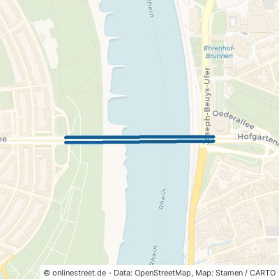 Oberkasseler Brücke Düsseldorf Pempelfort 