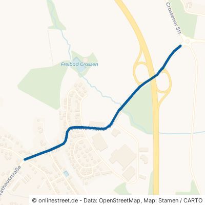 Berthelsdorfer Straße Zwickau Crossen 