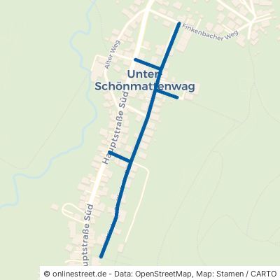Kirchstraße Wald-Michelbach Unter-Schönmattenwag 
