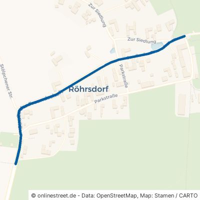 Straße Der Freundschaft Königsbrück Röhrsdorf 