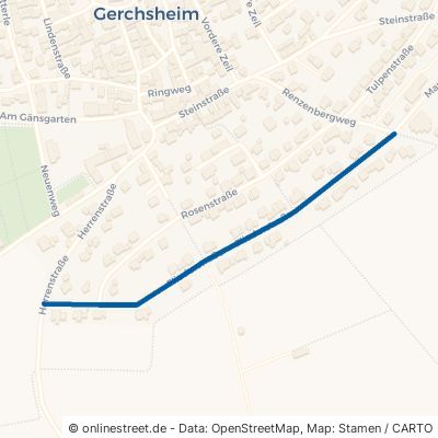 Fliederstraße Großrinderfeld Gerchsheim 