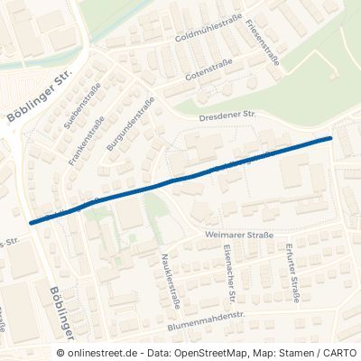 Goldbergstraße Sindelfingen Ost 