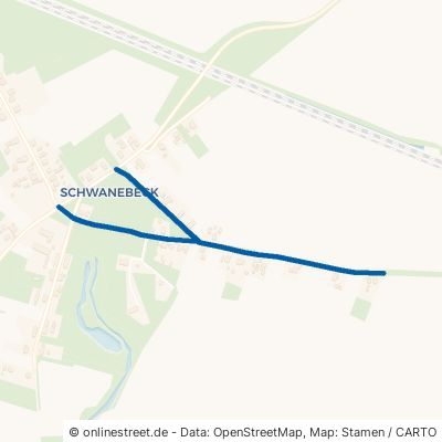 Markeer Straße Nauen Schwanebeck 