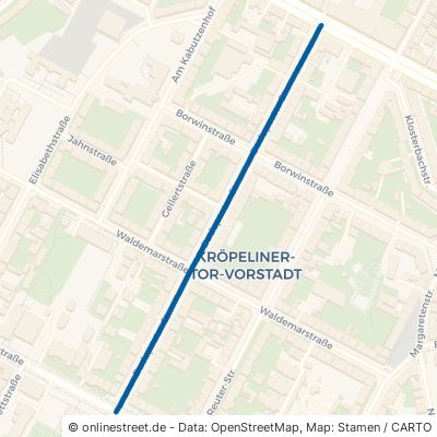Budapester Straße Rostock Kröpeliner Tor-Vorstadt 