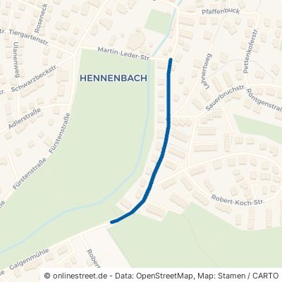 Wiesenstraße Ansbach Hennenbach 