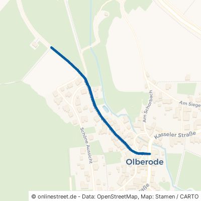 Schwarzenbörner Straße Oberaula Olberode 