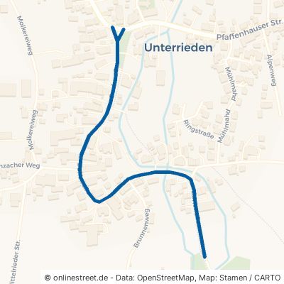 Dorfstraße Oberrieden Unterrieden 