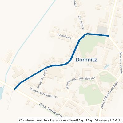 Straße Der Genossenschaft Wettin-Löbejün Domnitz 