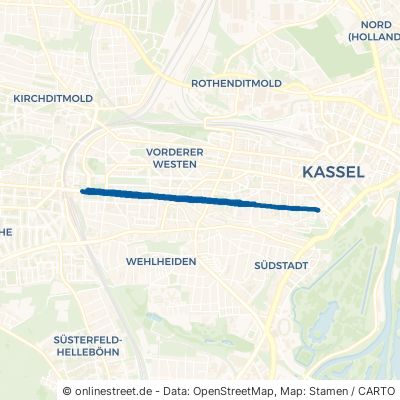 Wilhelmshöher Allee Kassel Wehlheiden 