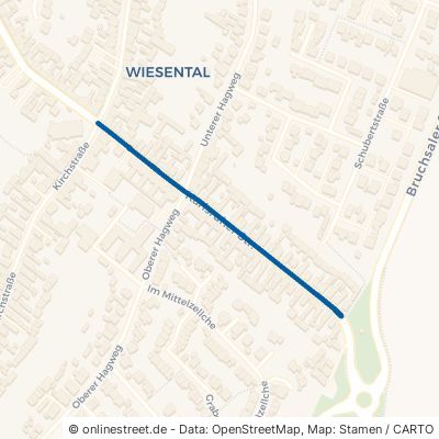 Karlsruher Straße Waghäusel Wiesental 