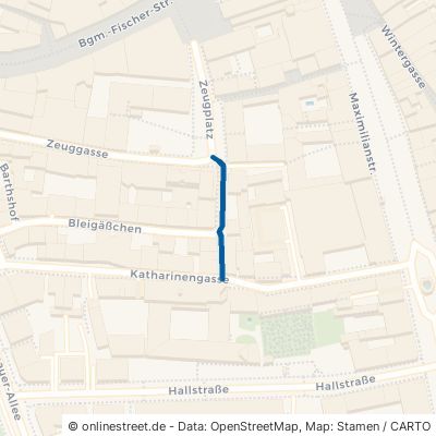Kleines Katharinengäßchen Augsburg Innenstadt 