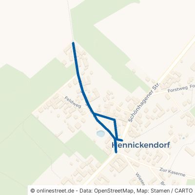 Stangenhagener Straße Nuthe-Urstromtal Hennickendorf 