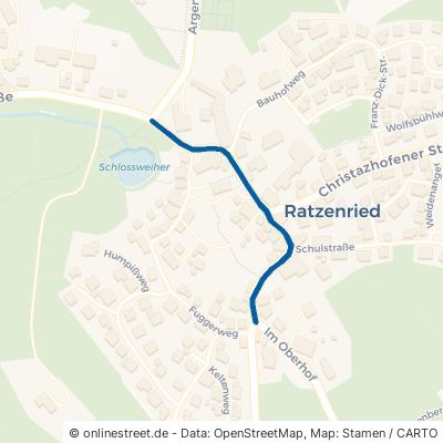 Wetzelsrieder Straße Argenbühl Ratzenried 