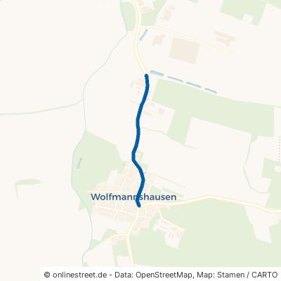 Queienfelder Straße Grabfeld Wolfmannshausen 