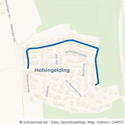 Waldstraße Wörth Hofsingelding 