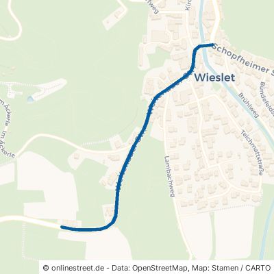 Weitenauer Straße Kleines Wiesental Wieslet 