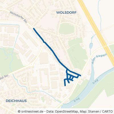 Dammstraße Siegburg Wolsdorf 