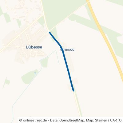 Ludwigsluster Straße Lübesse Ortkrug 