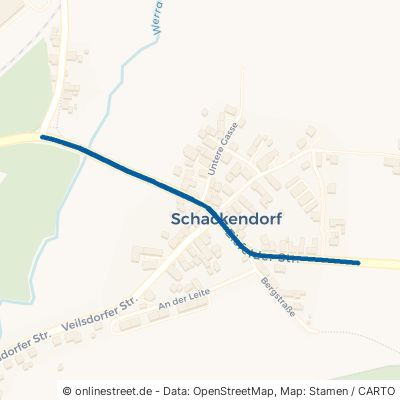 Eisfelder Straße Veilsdorf Schackendorf 