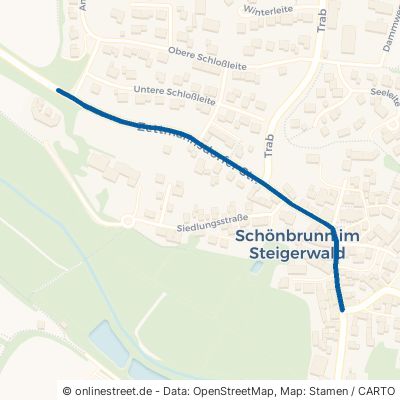 Zettmannsdorfer Straße Schönbrunn im Steigerwald Schönbrunn 
