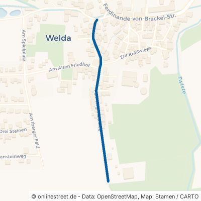 Fahrweg 34414 Warburg Welda Welda